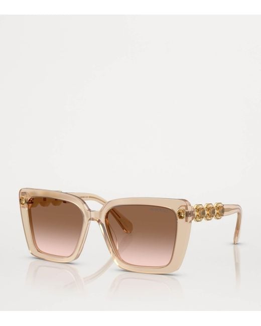 Swarovski Brown Acetate Sk6032 Sunglasses