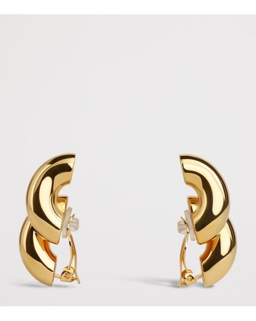 Alaïa Metallic Torsion Drop Earrings