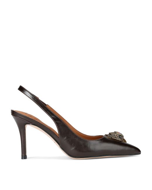 Kurt Geiger Brown Leather Belgravia Slingback Pumps