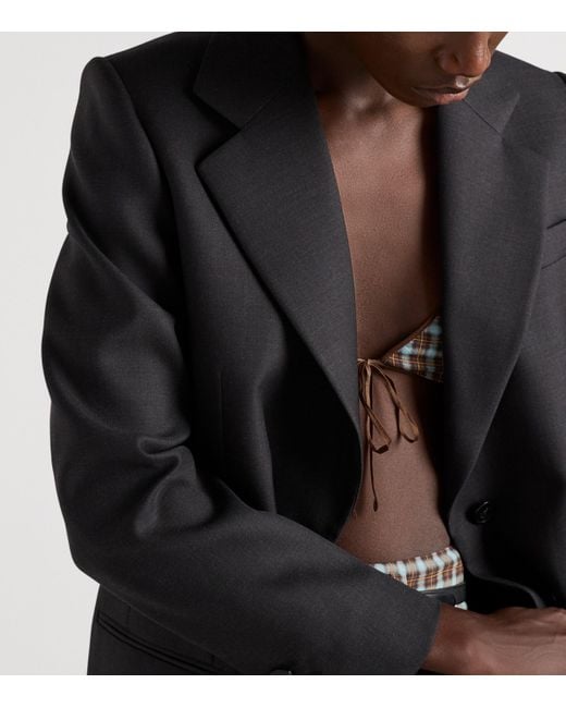 Prada Black Wool Gabardine Jacket