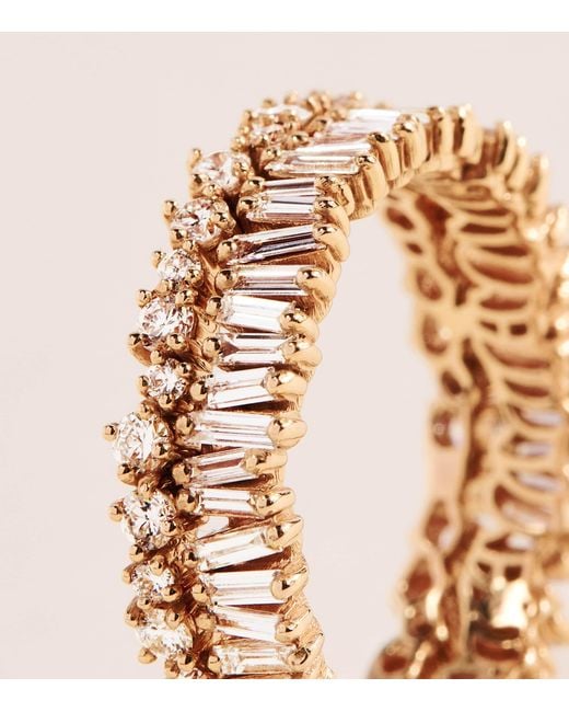 Suzanne Kalan Natural And Diamond Classic Short Stack Eternity Ring