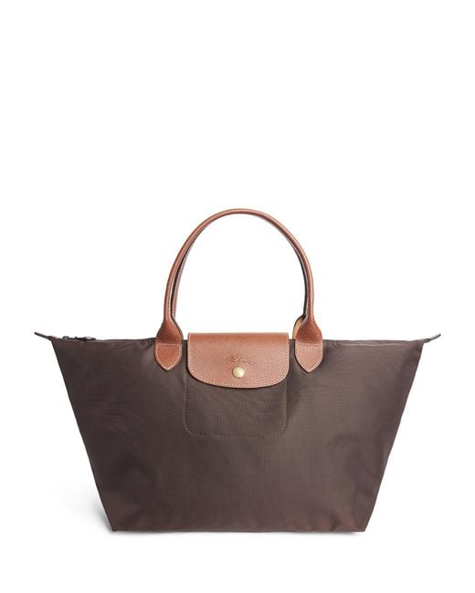 Longchamp Brown Medium Le Pliage Original Handbag