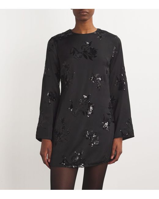 Claudie Pierlot Black Sequinned Mini Dress