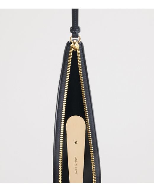 Carolina Herrera Gray Leather Consuelo Clutch Bag