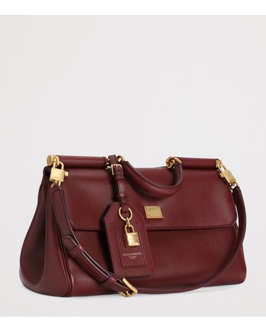 Dolce & Gabbana Purple Leather My Sicily Bag
