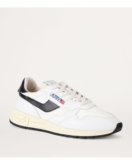Autry White Leather Reelwind Sneakers for men