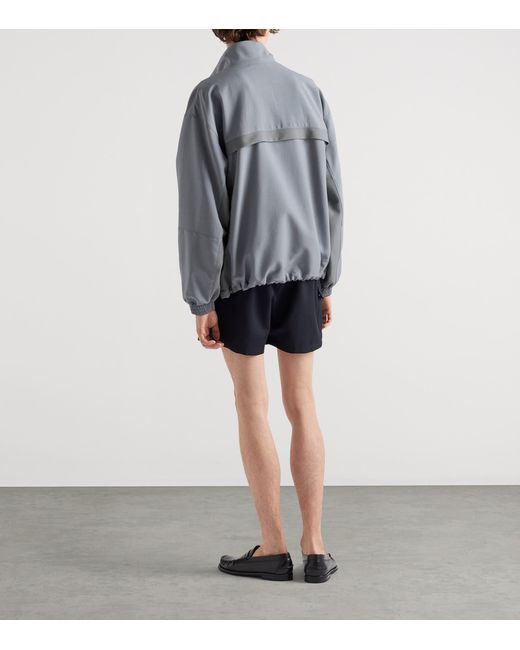 Prada Gray Virgin Wool-Mohair Jacket for men