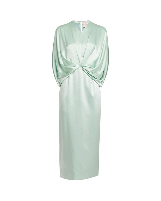 Roksanda Green Silk Tari Midi Dress