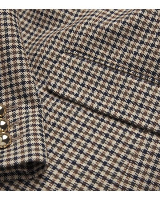 FRAME Brown The Houndstooth Blazer