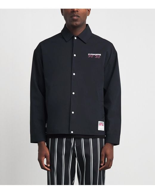 J.Lindeberg Blue 30Y Cam Coach Jacket for men