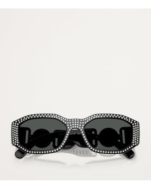 Versace Black Nylon Sunglasses for men