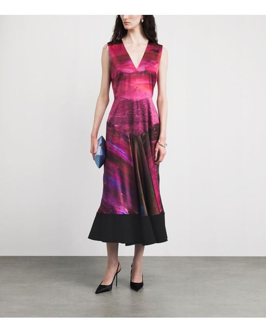 Roksanda Purple Silk Omi Midi Dress