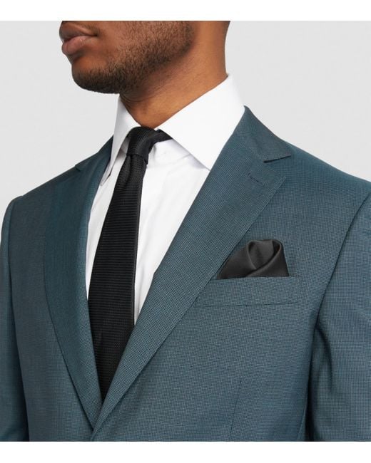Brioni Black Silk Pocket Square for men