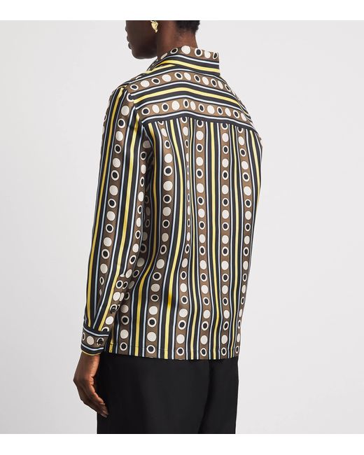 LaDoubleJ Multicolor Silk Printed Shirt