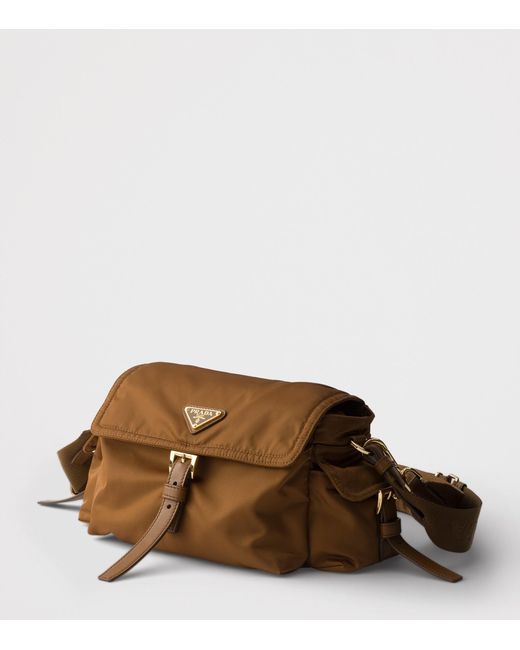 Prada Brown Medium Re-Nylon Explore Shoulder Bag