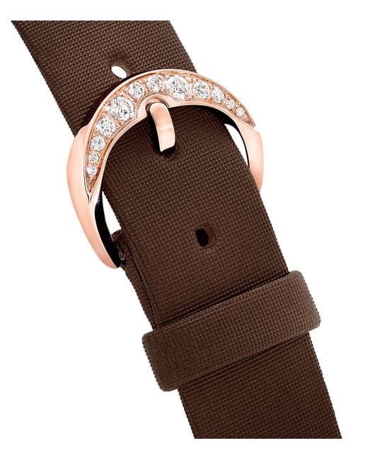 Graff Brown Rose Gold And Diamond Spiral Watch 23mm