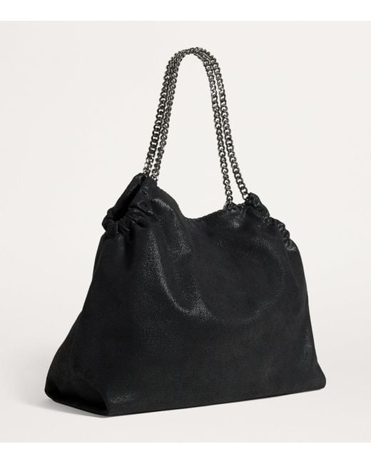 Stella McCartney Black Shaggy Deer Falabella Tote Bag