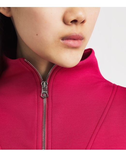 Varley Pink Doublesoft Hawley Half-Zip Sweatshirt