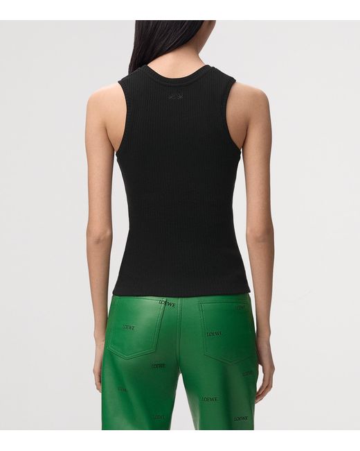 Loewe Black Embellished Tank Top