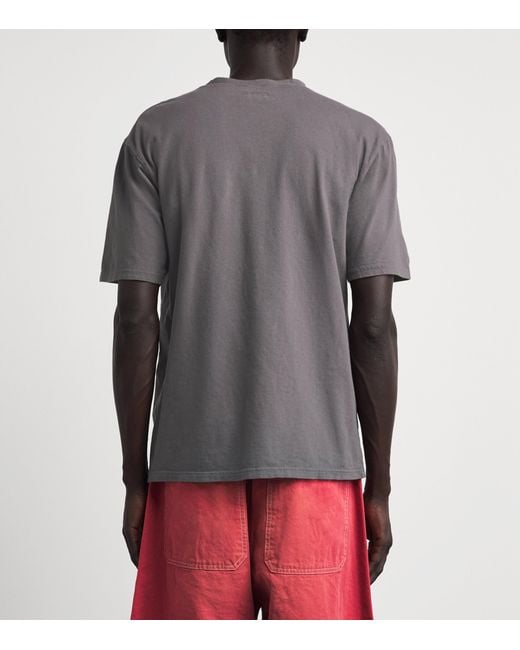 Kapital Gray Cotton Buster Peckish Bowy T-Shirt for men