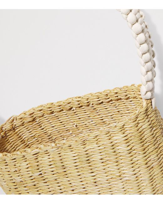Muuñ Metallic Straw Kate Shoulder Bag