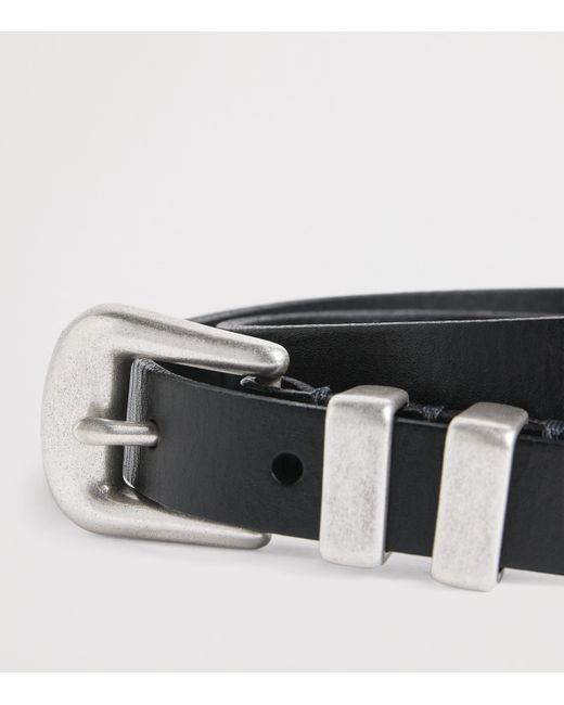 Polo Ralph Lauren Black Leather Western Belt