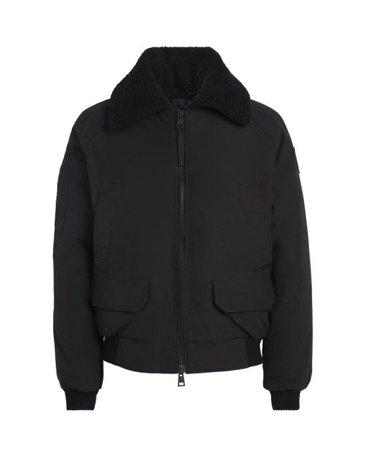 Canada Goose Black Down Chilliwack Aviator Bomber Jacket for men