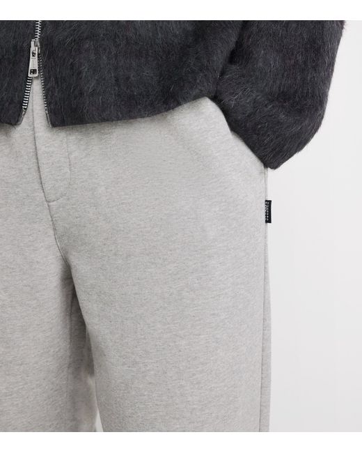 MM6 by Maison Margiela Gray Cotton-Blend Wide-Leg Sweatpants for men