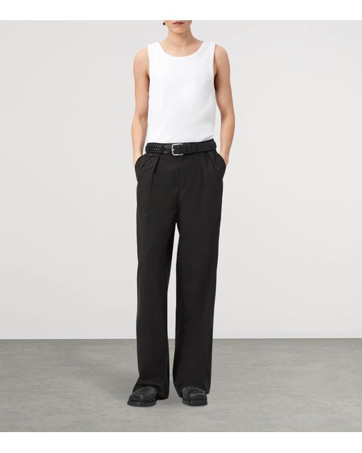 AllSaints White Organic Cotton Axel Vest for men