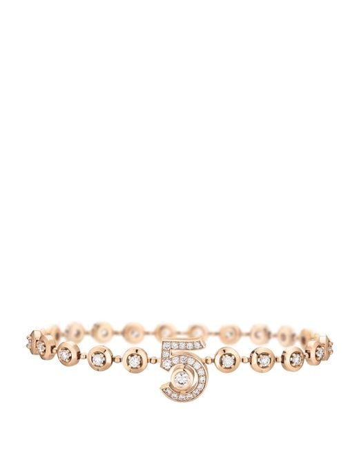 Chanel Natural And Diamond Eternal N°5 Diamond Line Bracelet