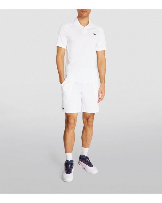 Lacoste White X Daniil Medvedev Ultra-dry Polo Shirt for men