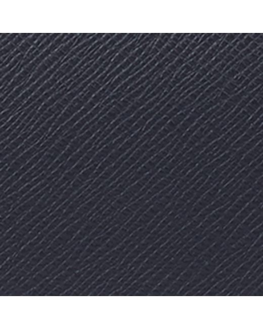 Smythson Blue Leather Marshall Travel Wallet for men