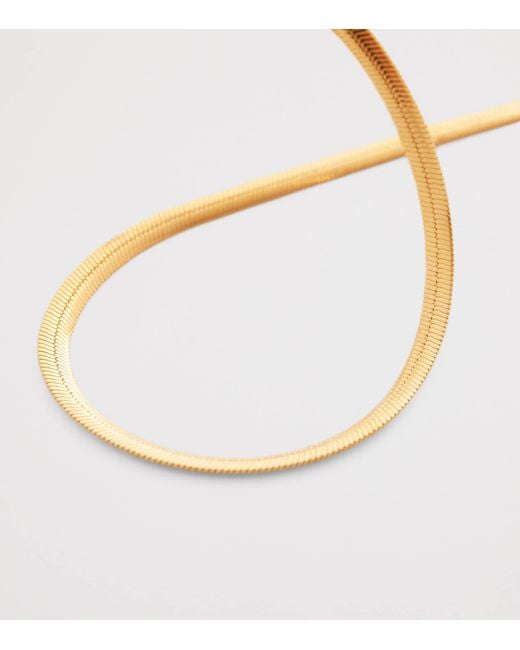 Monica Vinader Metallic Vermeil Snake Chain Necklace