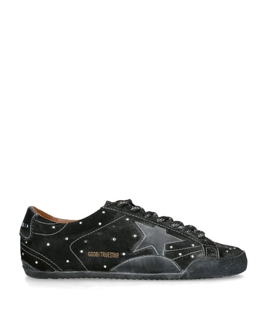 Golden Goose Deluxe Brand Black Suede Embellished True Star Sneakers
