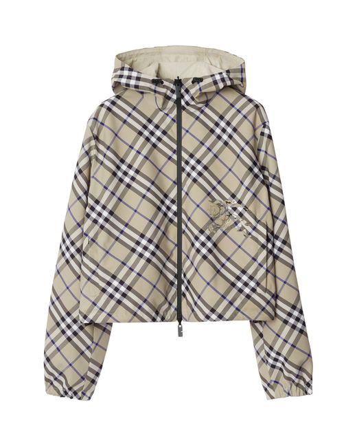 Burberry Reversible Check Jacket in Grey Lyst UK