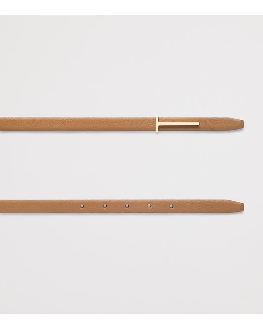 Tom Ford Natural Grained Leather T Belt
