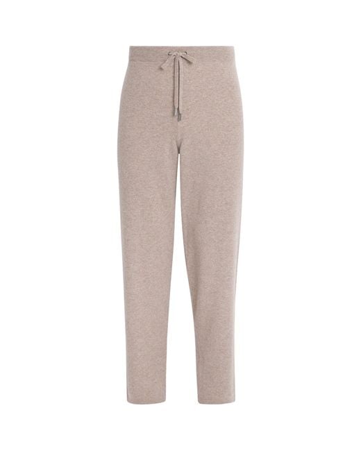 Johnstons Gray Cashmere Sweatpants for men