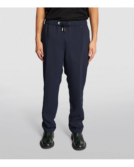 Wooyoungmi Blue Drawstring-waist Sweatpants for men
