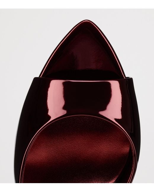 Christian Louboutin Red Miss Z Patent Leather Mules 100