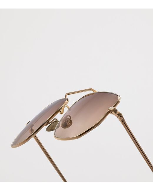 Ahlem Natural X Addy Campbell Aviator Sunglasses for men