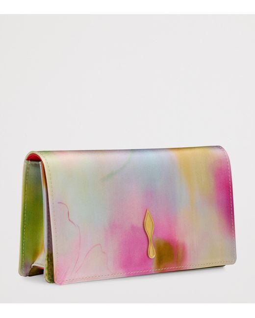 Christian Louboutin Pink Bettina Silk Clutch Bag