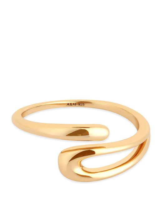 Astrid & Miyu Metallic Yellow Gold-plated Molten Ring