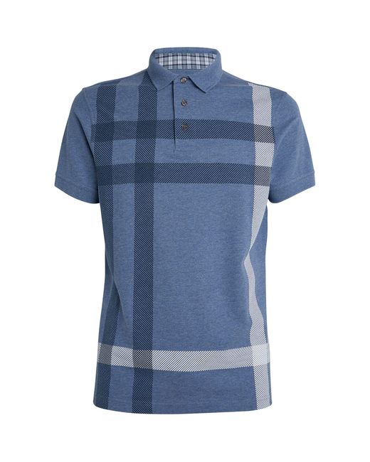 Barbour Blue Blaine Polo Shirt for men