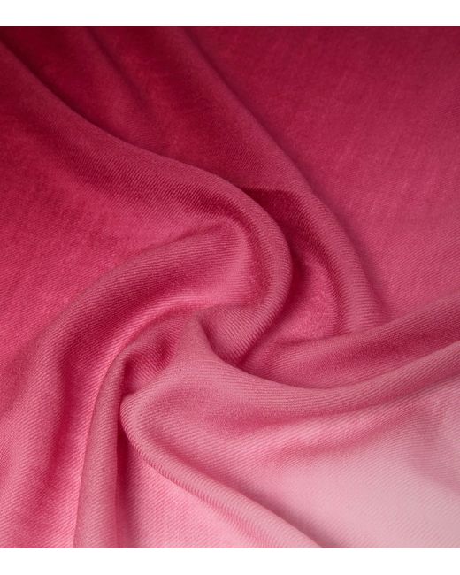 Weekend by Maxmara Pink Wool Gradient Scarf