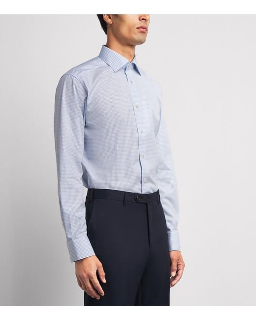 Eton of Sweden Blue Cotton Slim Fit Shirt for men