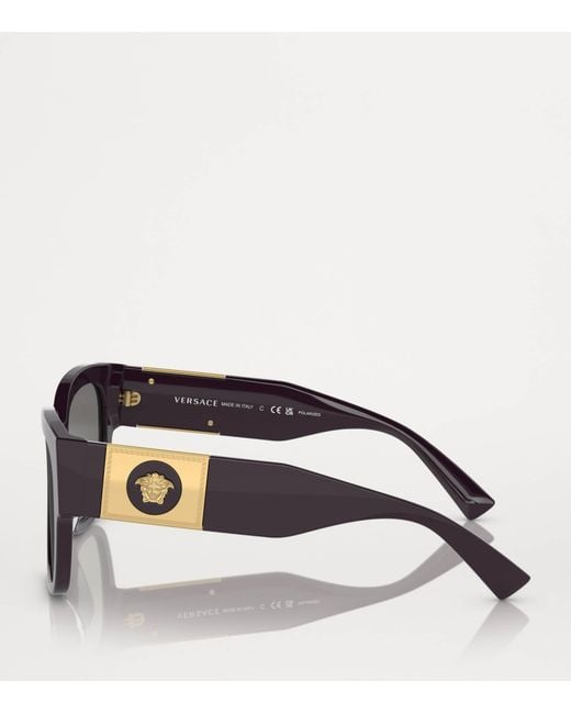Versace Gray Acetate Ve4437U Medusa Sunglasses