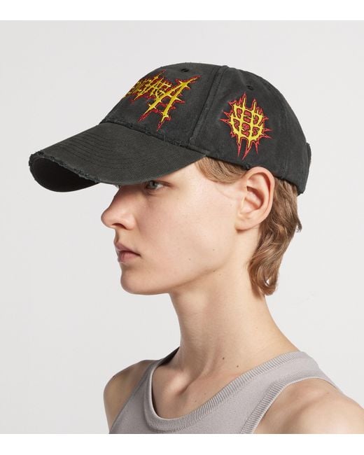 Balenciaga Black Cotton Wet Brush Cap