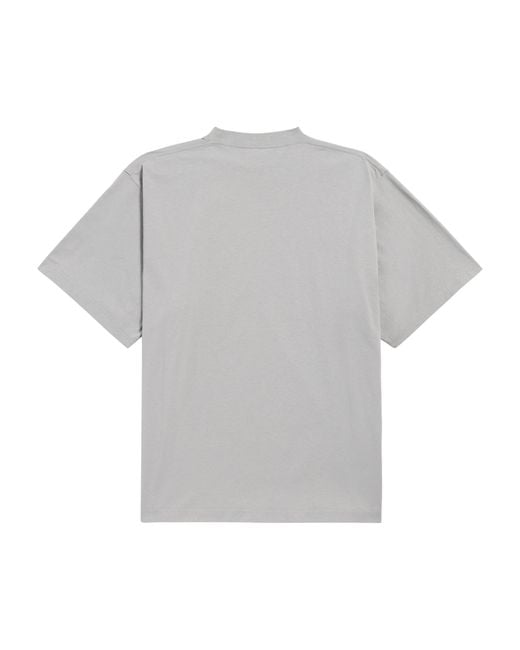 Balenciaga Gray Cotton Vintage Surfer T-Shirt for men