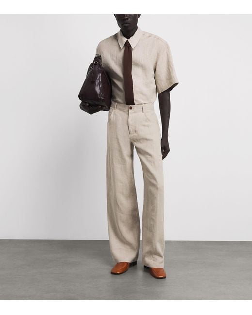 Séfr Natural Linen Arno Tailored Trousers for men