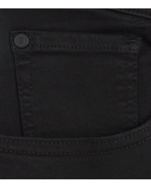 7 For All Mankind Black Slimmy Tapered Lux Performance Plus Jeans for men